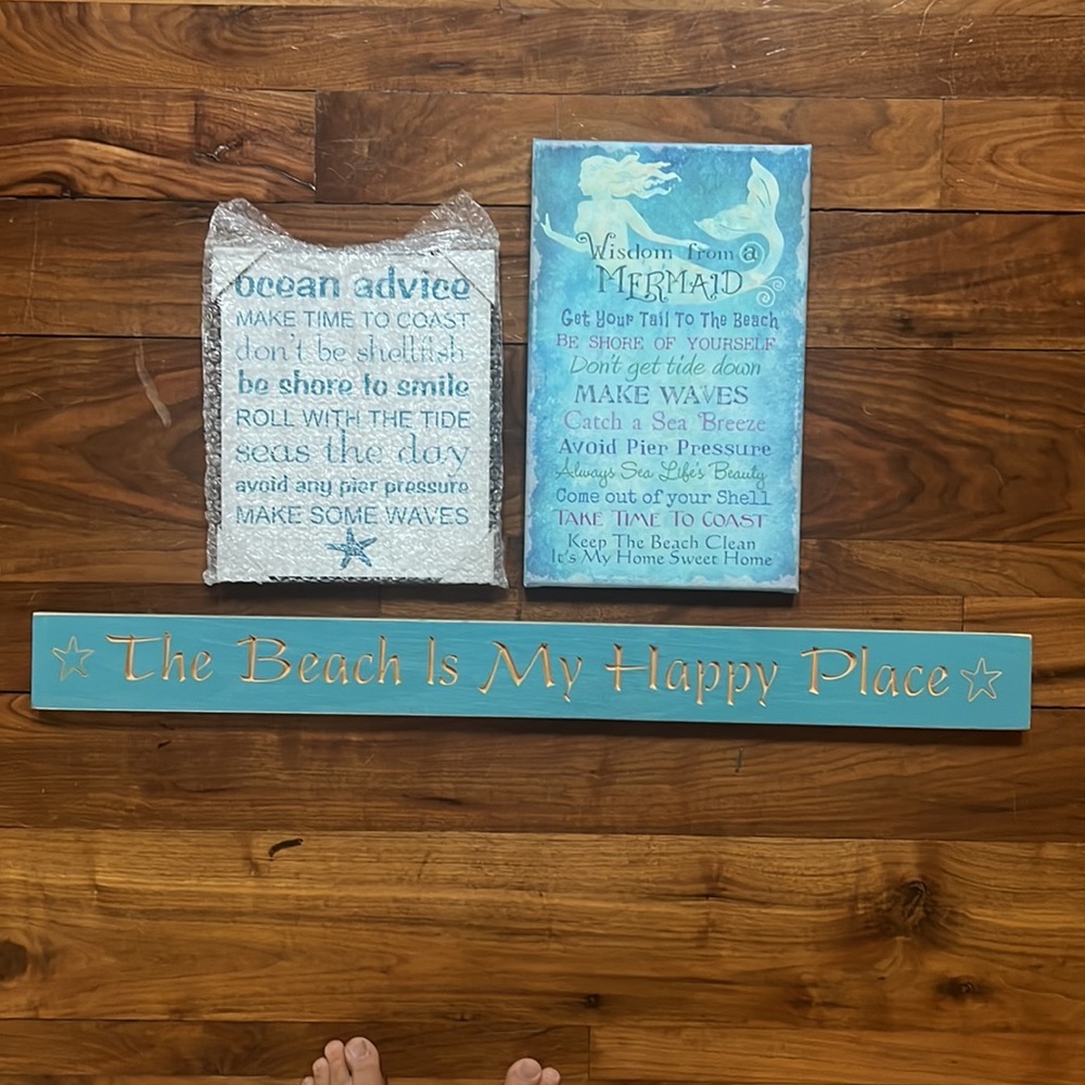 Bundle Beach Themed Wall Decor